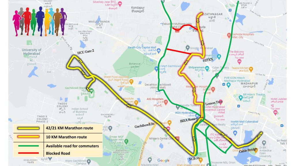 Traffic Advisory Issued in Hyderabad On Sunday