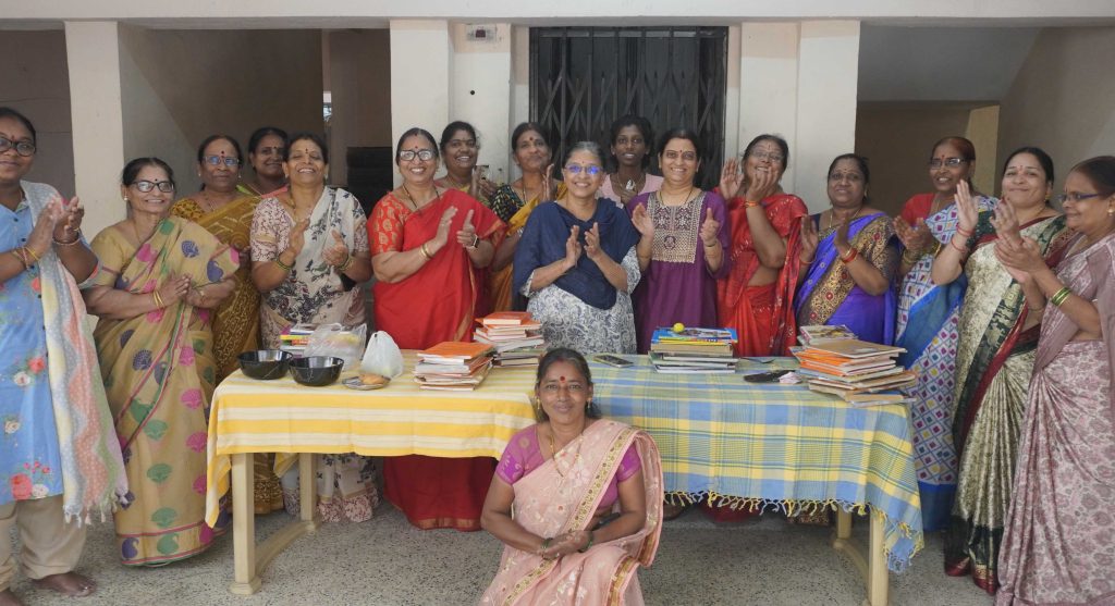 An Apartment organizes unique fun games for women residents