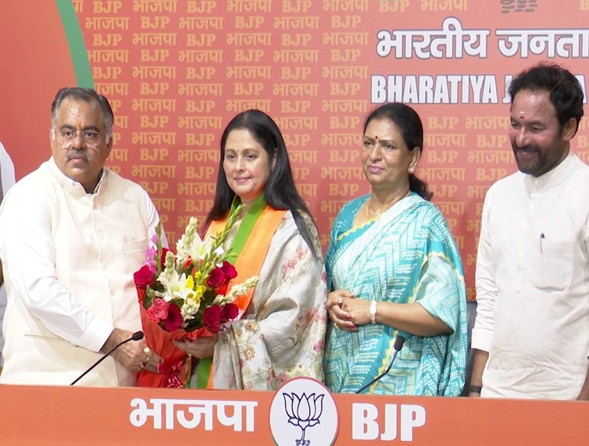 Jayasudha Joined BJP In The Presence Of Tarun Chugh