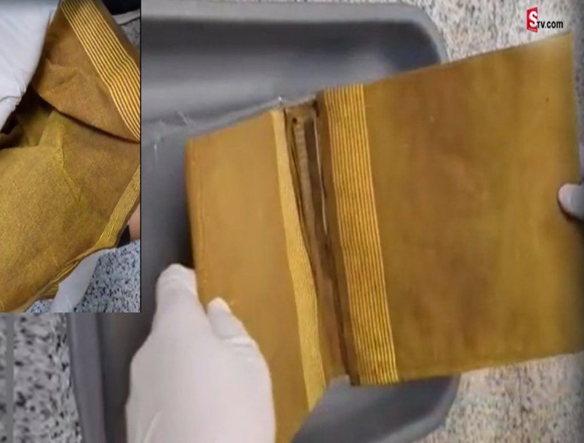 Smuggling New Ways:  Gold Sarees Caught RGIA