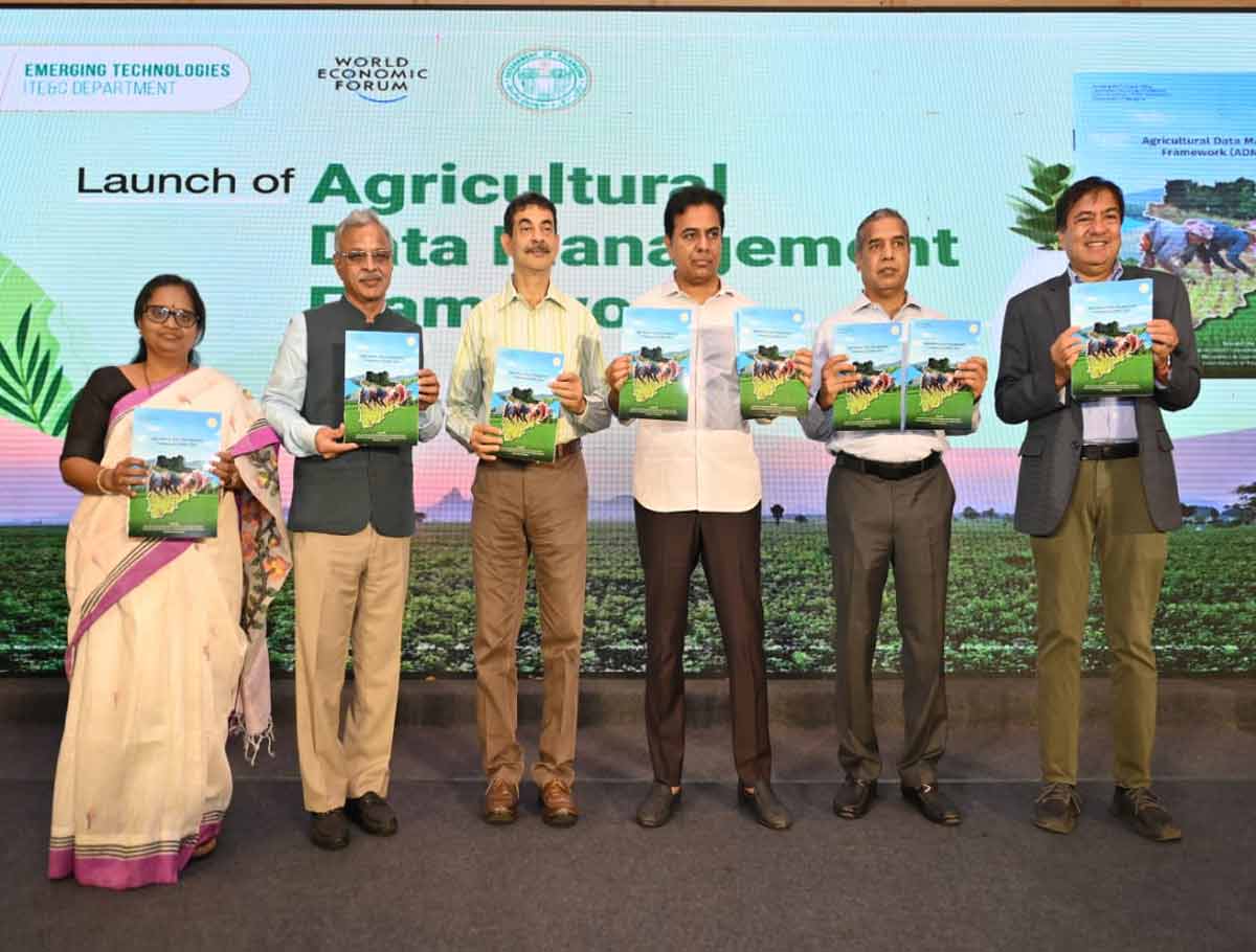 Minister KTR Inaugurated India's 1st Agricultural Data Exchange in Hyderabad