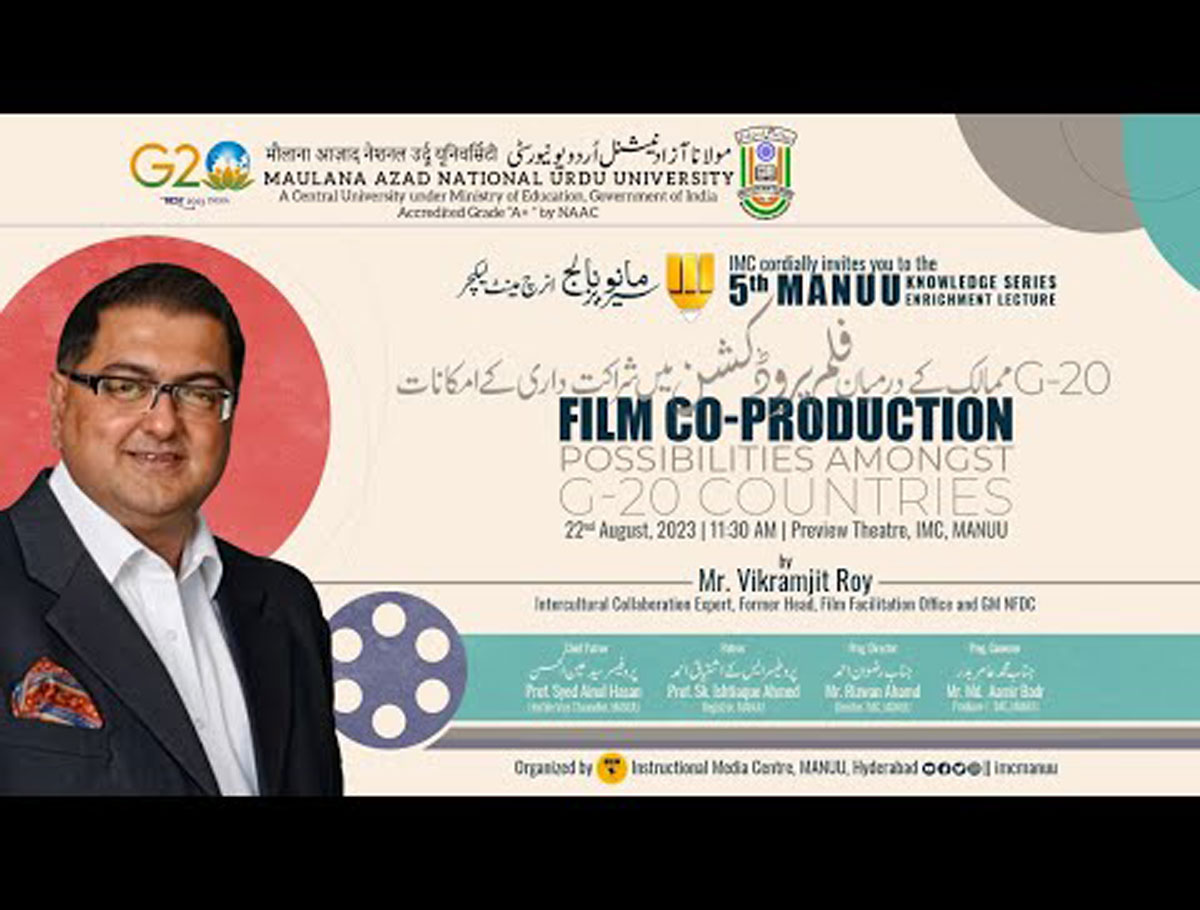MANUU Is Organizing "Possibilities of Film Co-Production in G20 Countries" Lecture