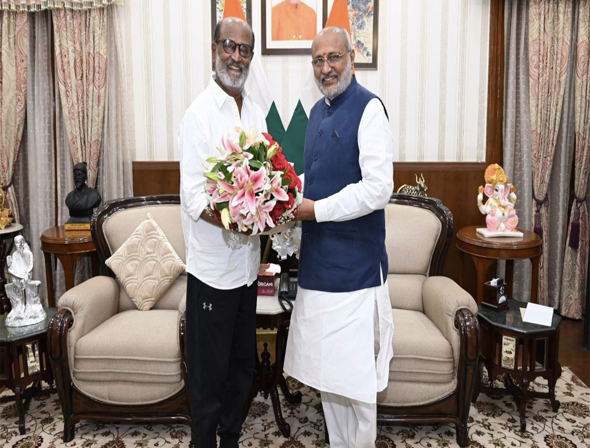 Actor Rajinikanth Meets Jharkhand Governor