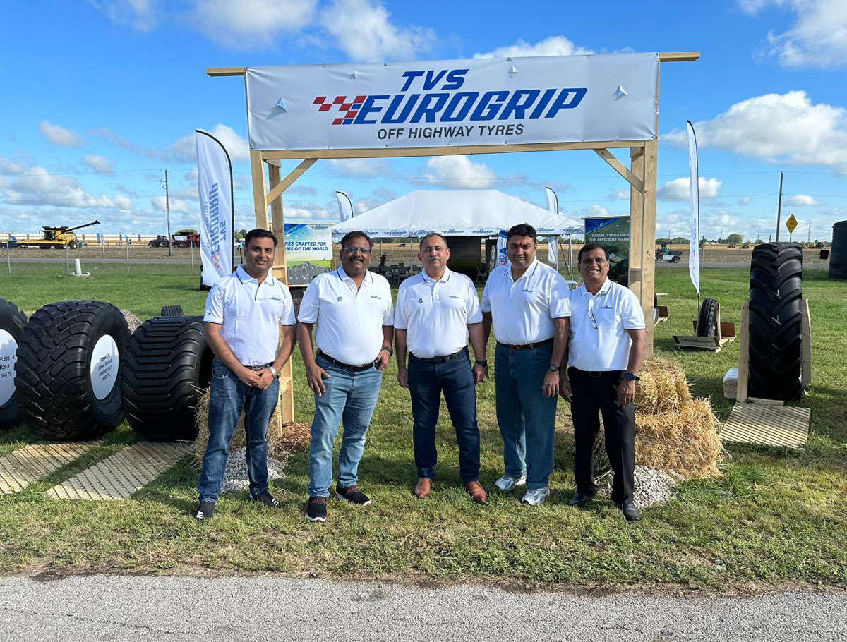 TVS Eurogrip Tyres showcases new range of agricultural radial tyres at Farm Progress Show 2023
