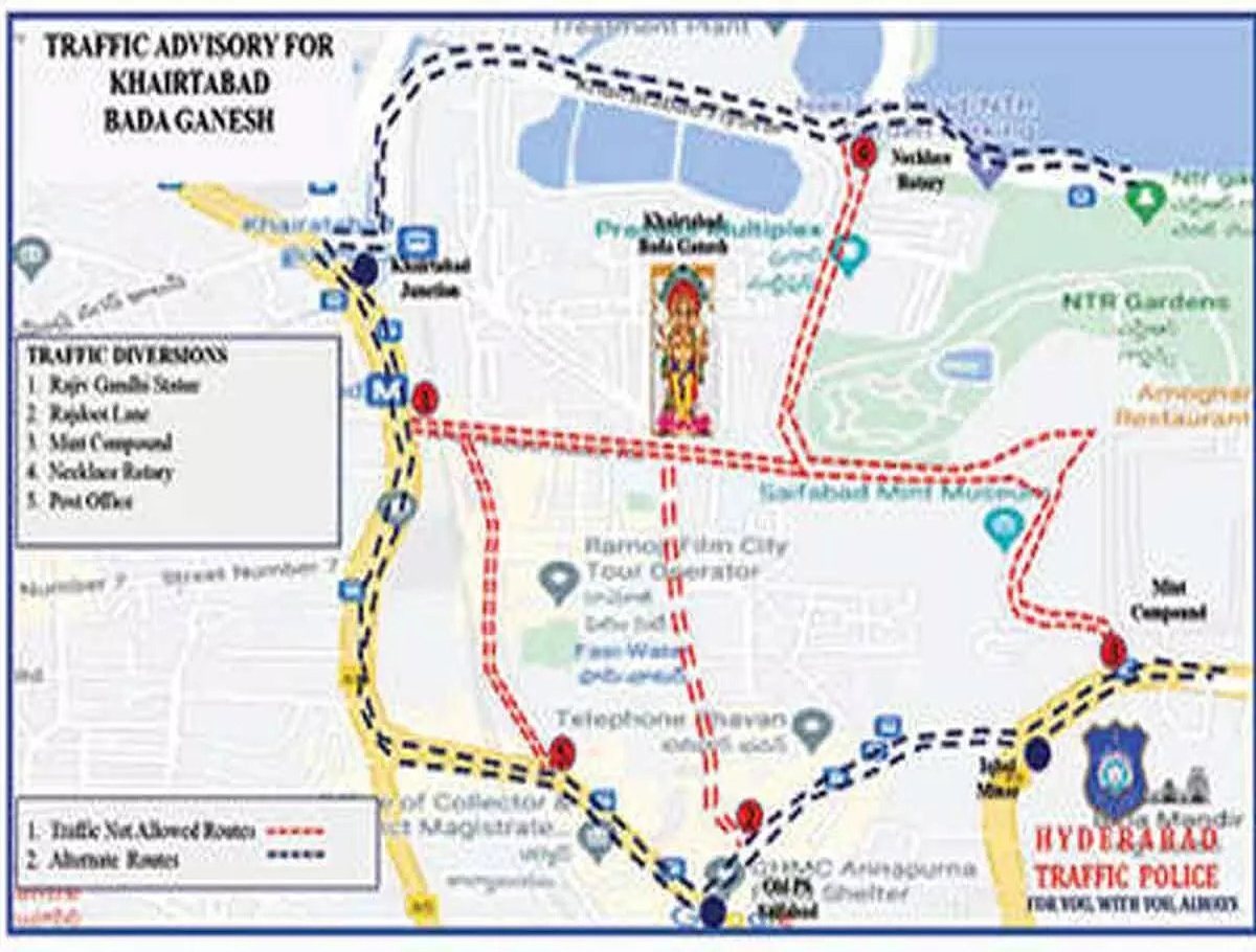 Traffic Restrictions for Khairatabad Ganesh