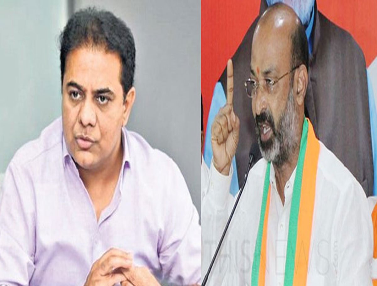 Call KTR To Bhagyalakshmi Temple To See How Much Funds The Center Given: Bandi Sanjay