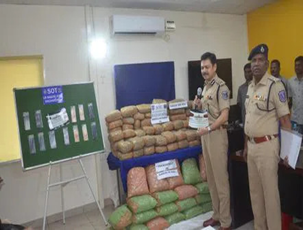 Two Persons Arrested for Smuggling Ganja in Hyderabad