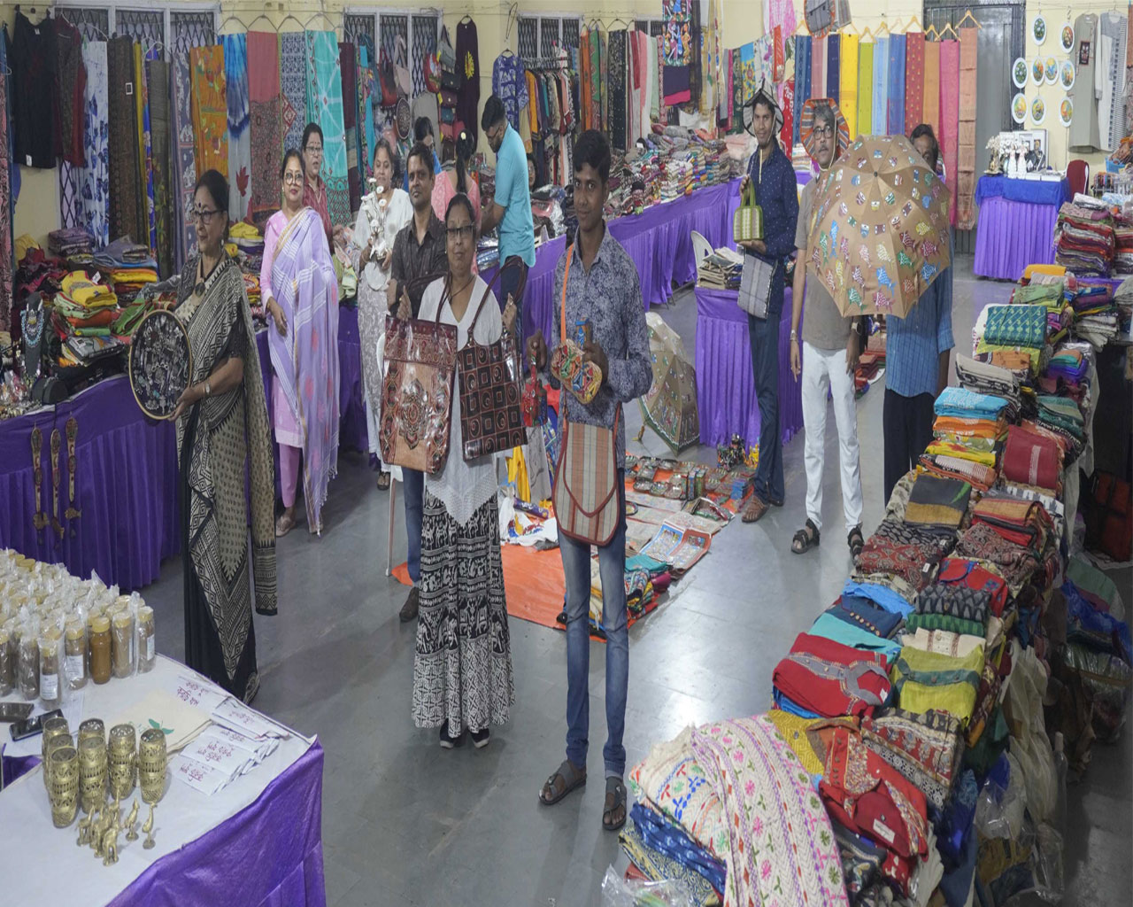 Sarees made out of Bamboo are a new attraction at this exhibition currently underway at YWCA in the city