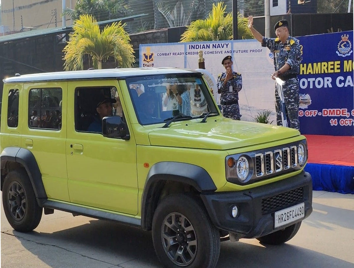 "Khamri Mo Sikkim" Motor Car Rally of the Indian Navy was flagged off from DMDE
