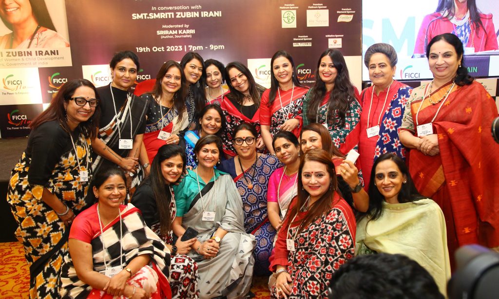 Smriti Irani Interacted With FLO Members About The “Future Role of Women in India”