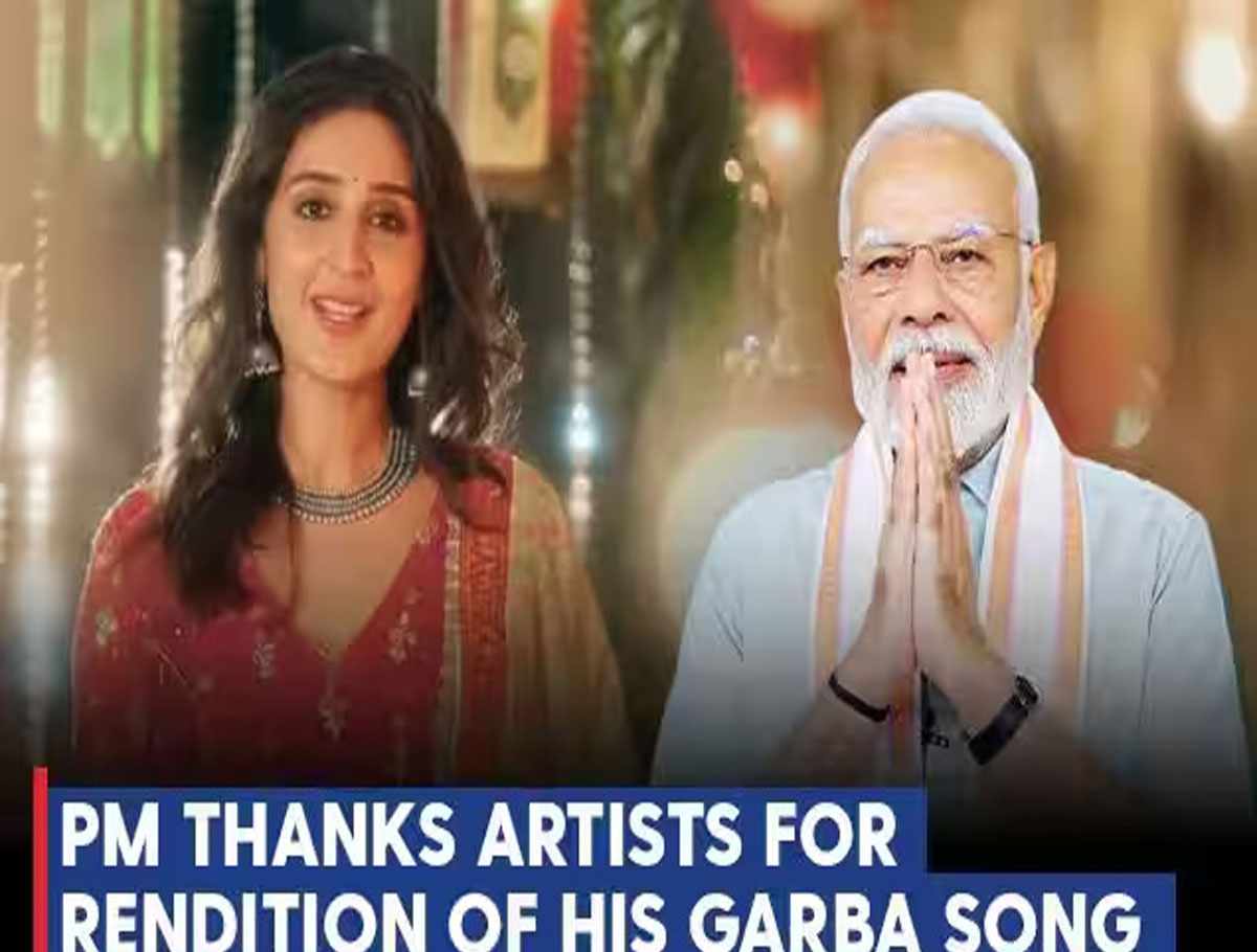 PM thanks artists for rendition of his Garba song