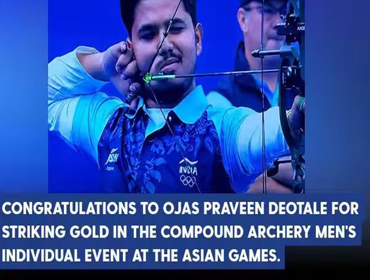 PM lauds Ojas Praveen Deotale for The striking Gold