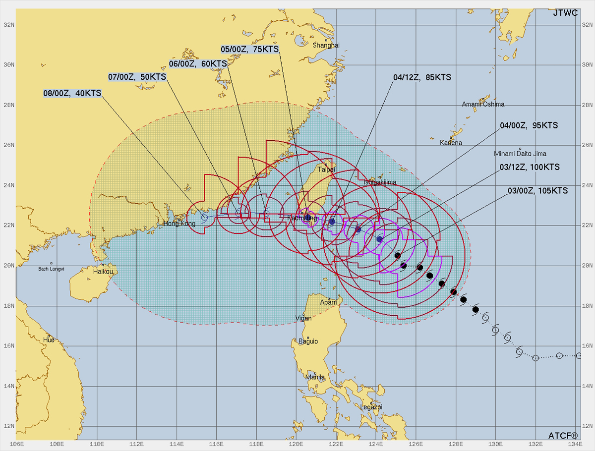 Yellow Alert in China Due To Typhoon Koinu