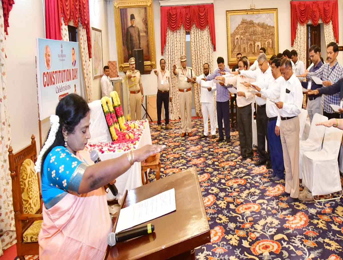 Constitution Day Celebrated At Raj Bhavan In A Grand Manner