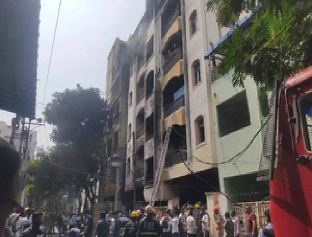 Fire Tragedy Rises To 10, Building Owner Held In Hyderabad