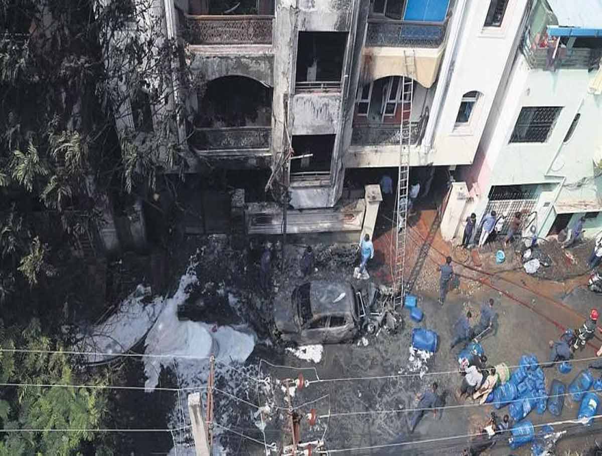 Fire Tragedy Rises To 10, Building Owner Held In Hyderabad
