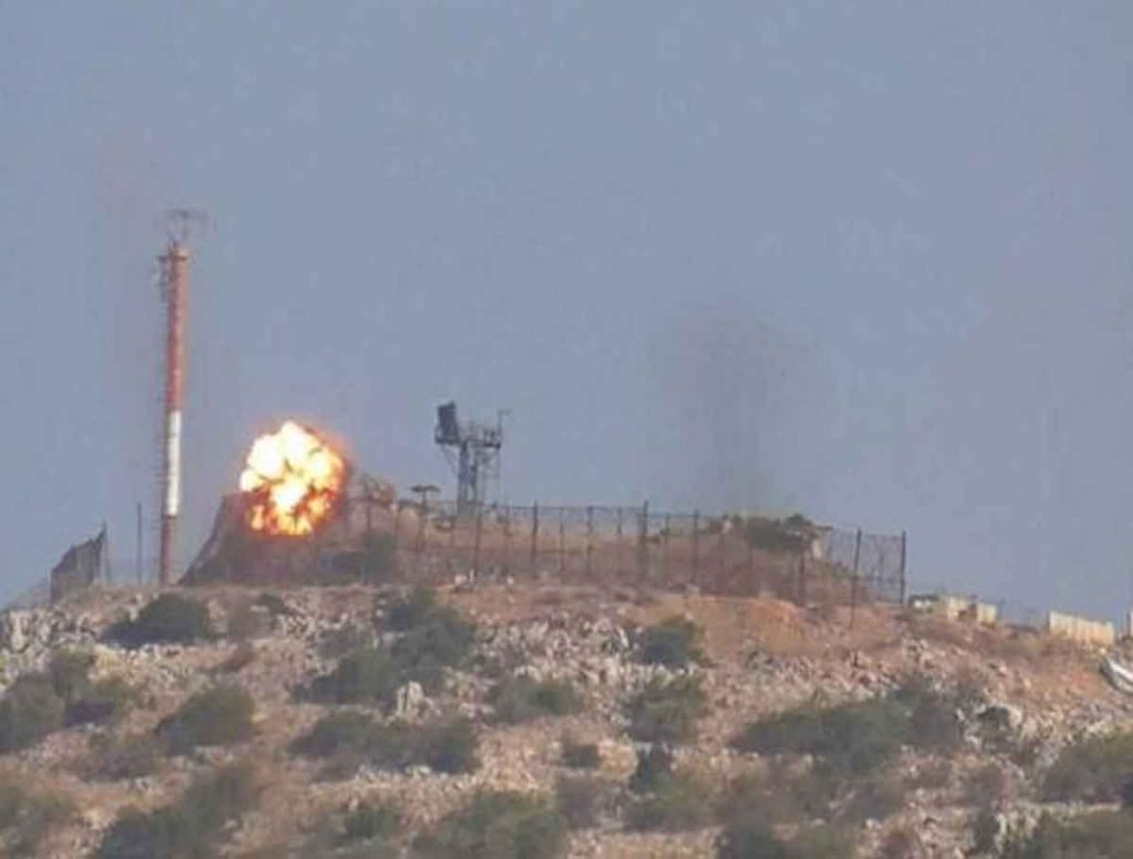 Hezbollah Burkan Missile Hit Israeli Army Depot