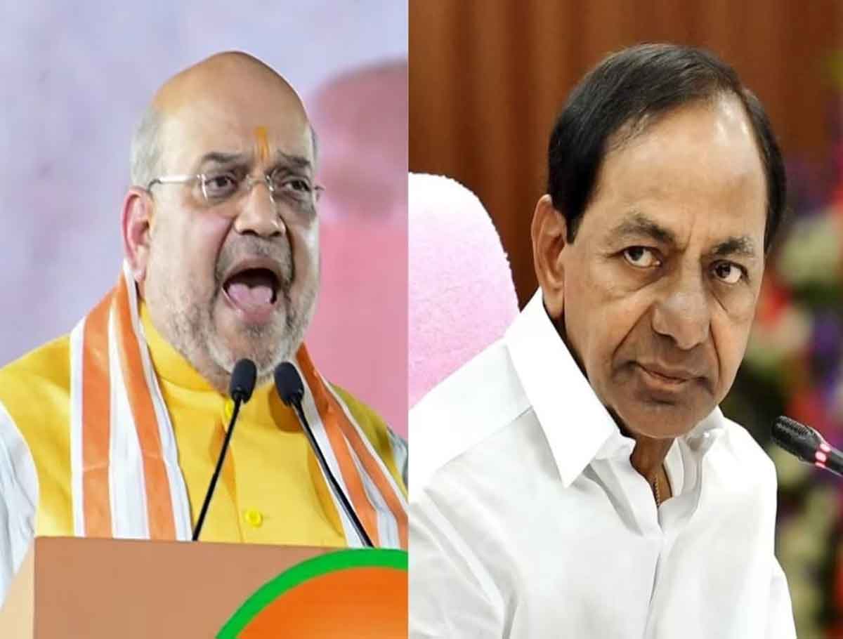 KCR Declared Urdu As Second Official Language For Getting Praise From MIM: Amit Shah