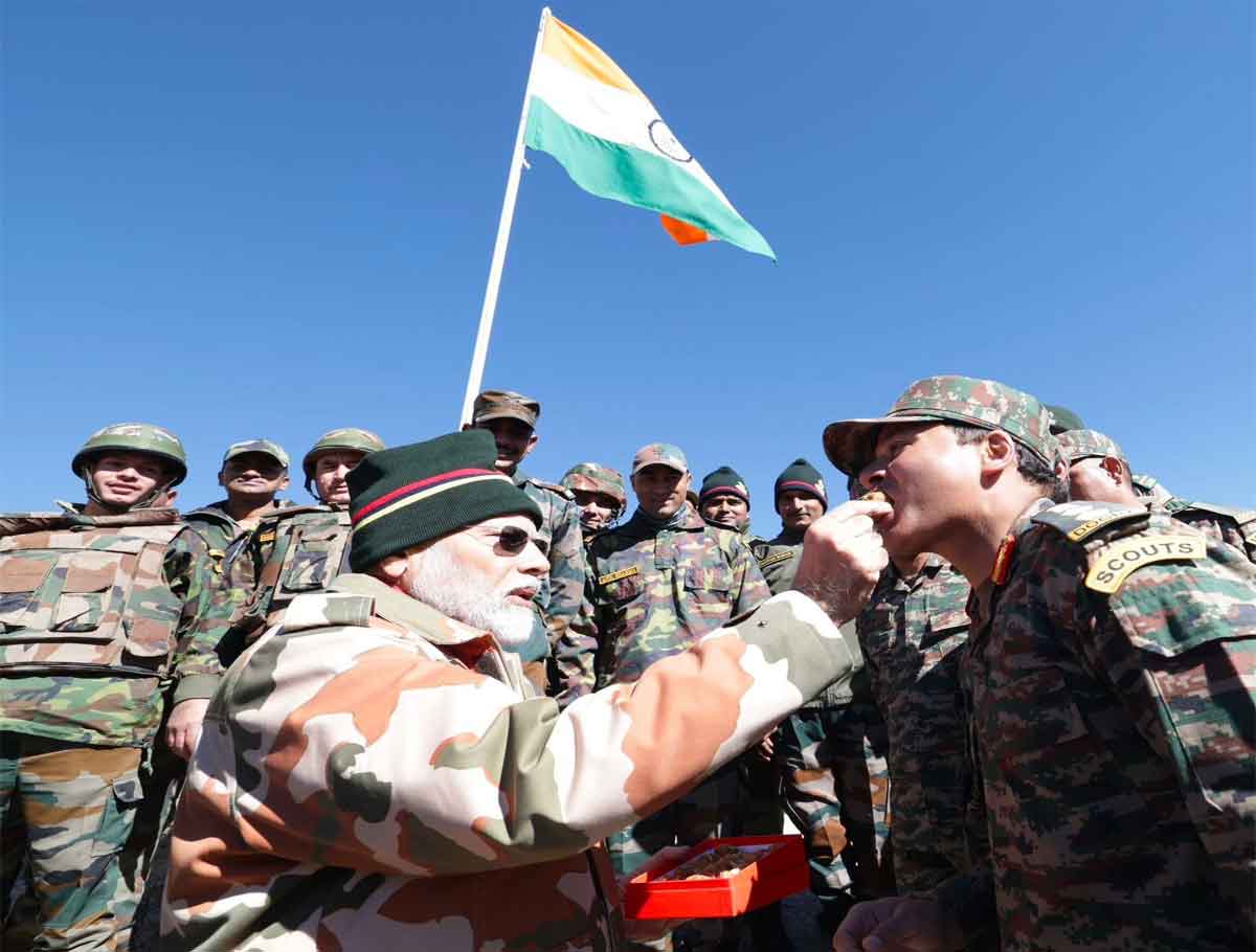 PM Modi Celebrates Diwali With Soldiers At India-China Border 