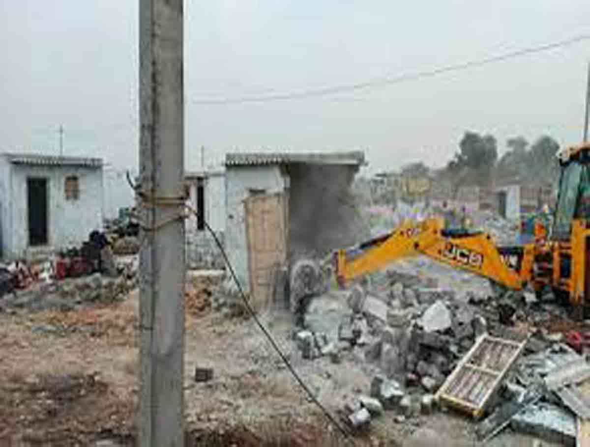 Illegal Structure Demolition: Mild Tension Prevails At Gajularamaram 
