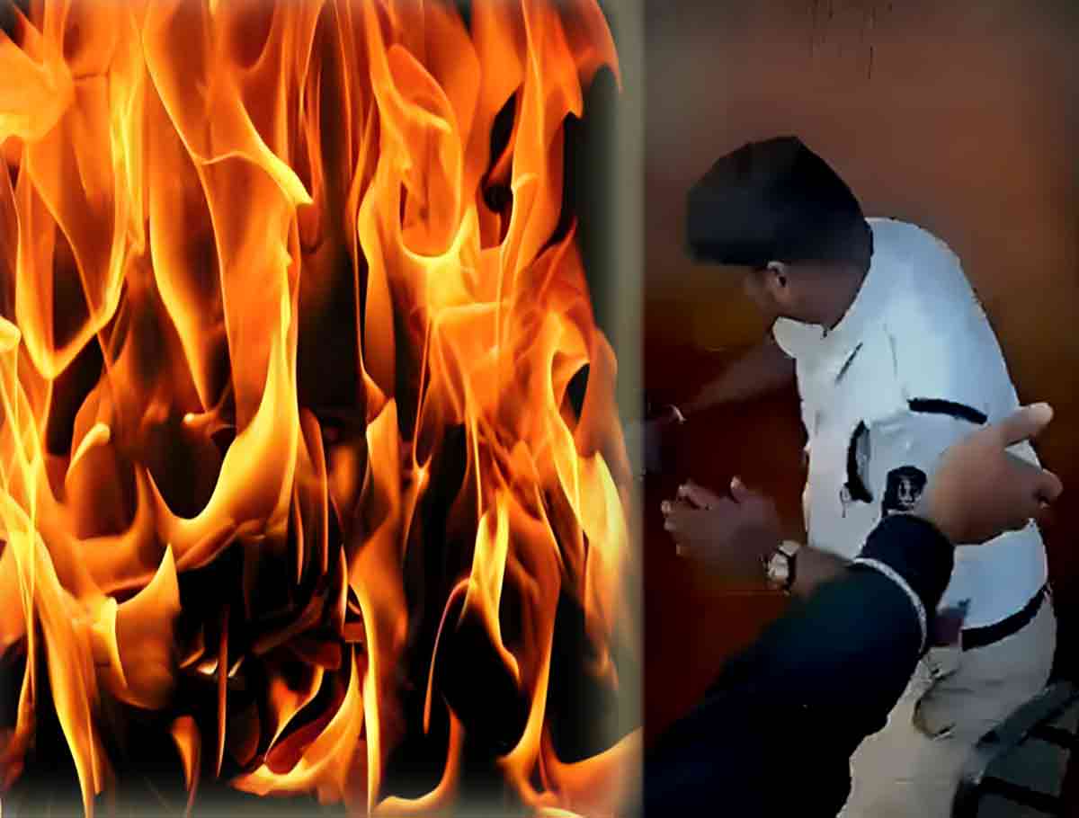Fire Broke Out On The 6th Floor Of An Apartment In Panjagutta: Constable Saved Family
