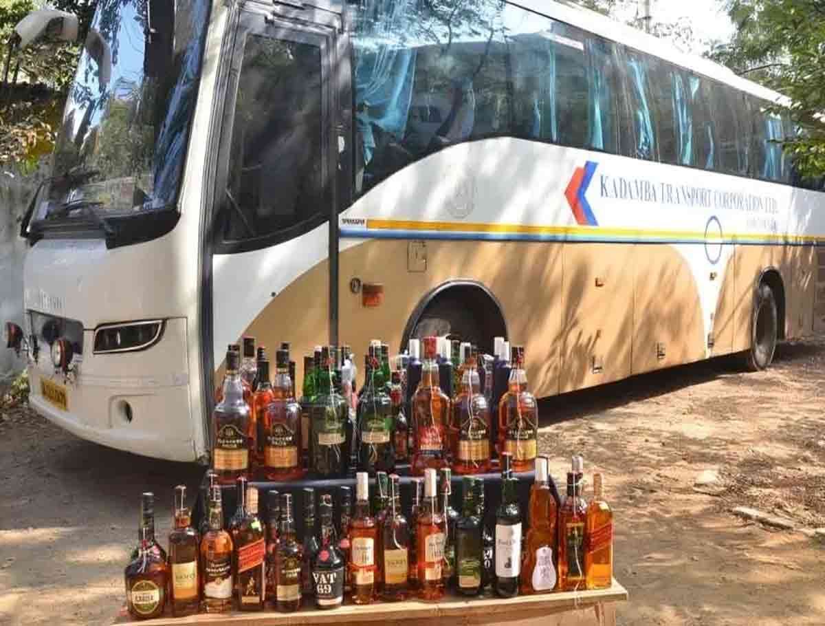 Liquor Illegally Smuggled From Goa Seized