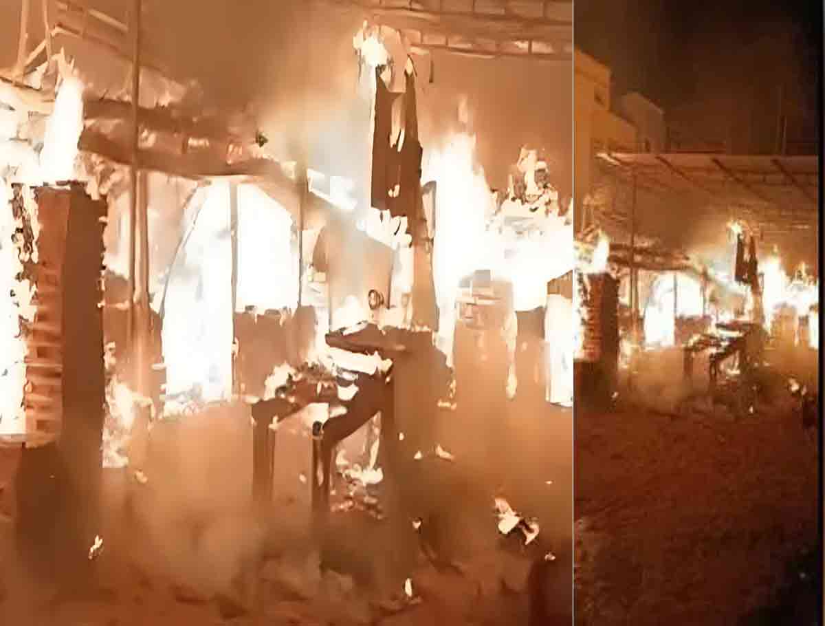 Fire Accident Breaks Out In a Sawmill In Jagtial 