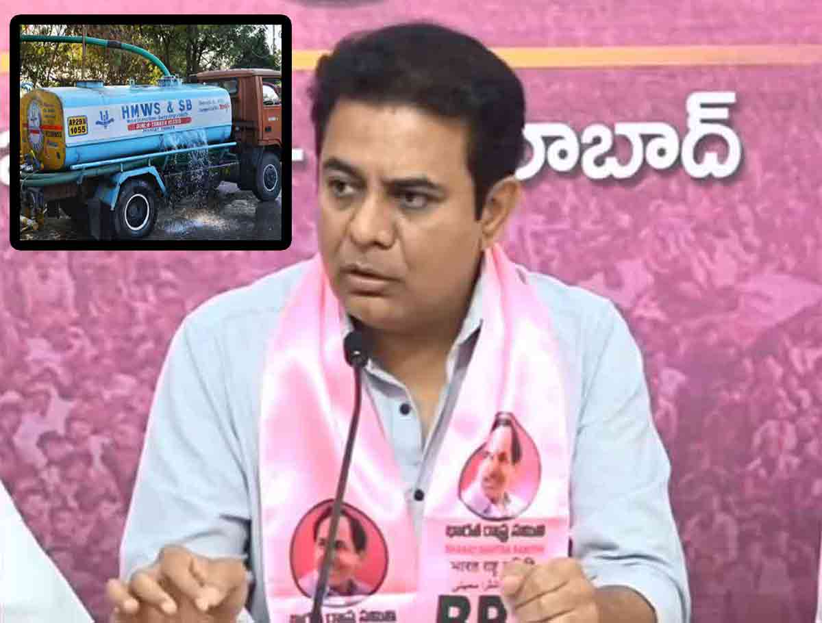 KTR Demands Free Water Tankers for Hyderabad and Secunderabad