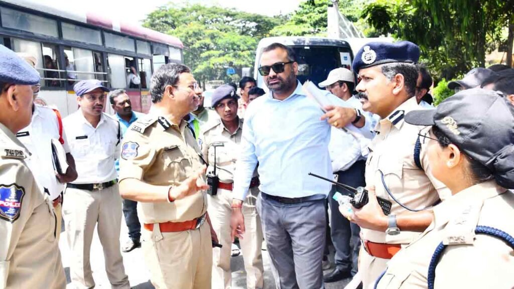 GHMC, Hyderabad Police Inspect Shaikpet–Tolichowki Road Widening Works to Ease Traffic Congestion
